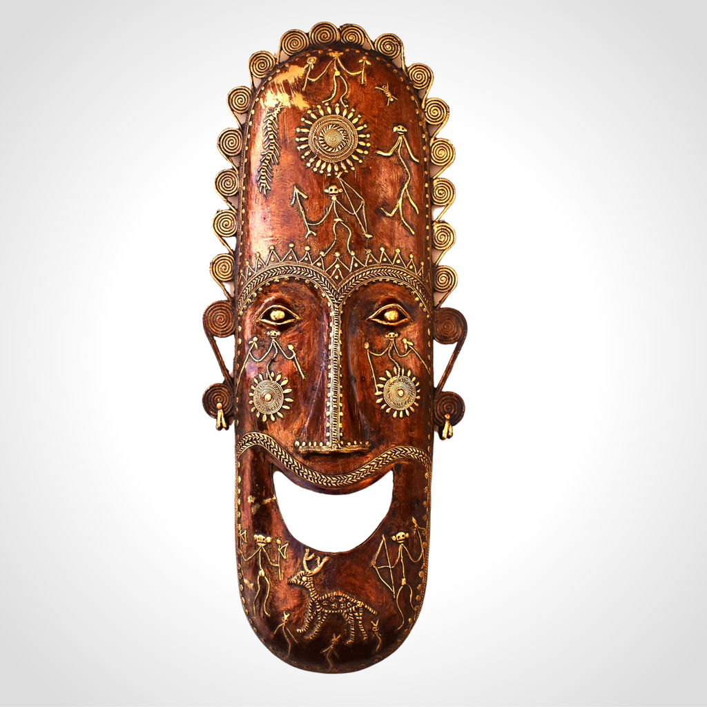 Dhokra tribal mask